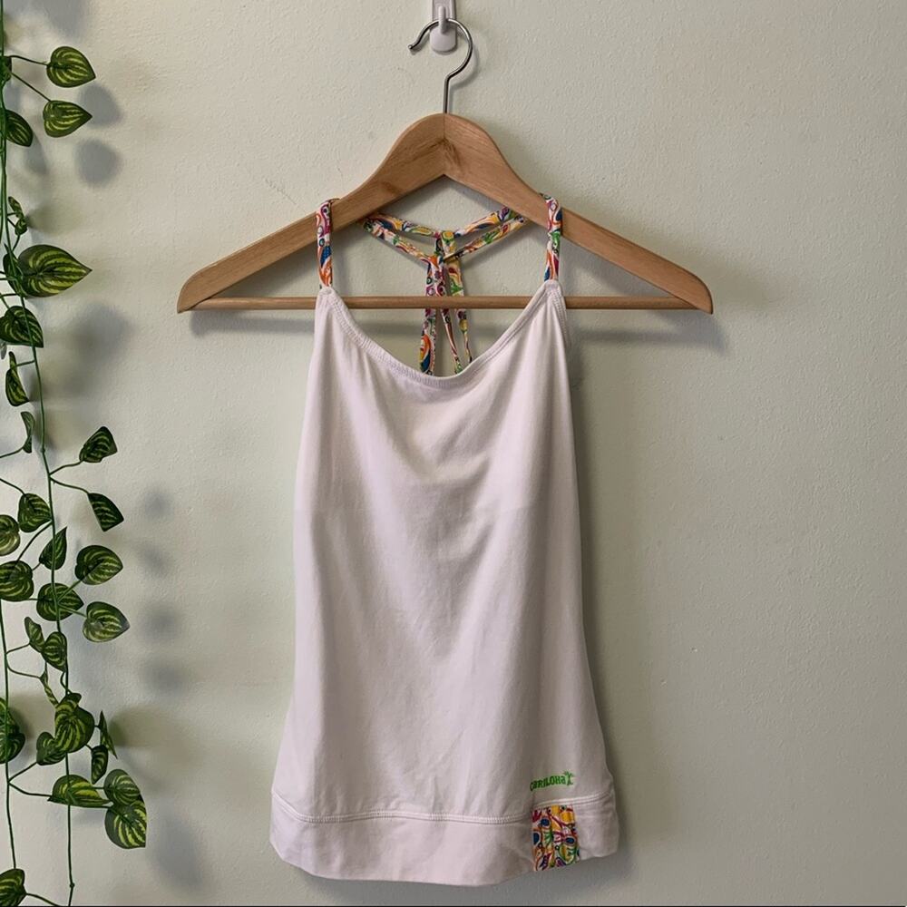 Cariloha White workout tank top Size XS